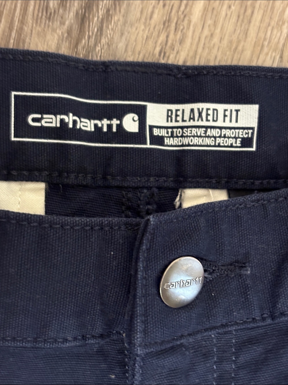 Carhartt Dark Navy Cargo Pants with Utility Pockets - Picture 2 of 7